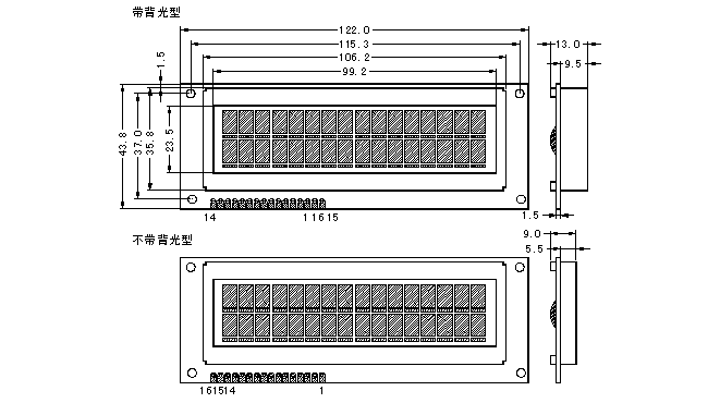 SMC1602C׼ַҺʾģ(LCM)ʾͼƬ