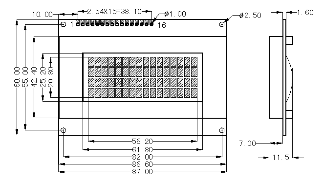 SMC1604A׼ַҺʾģ(LCM)ʾͼƬ