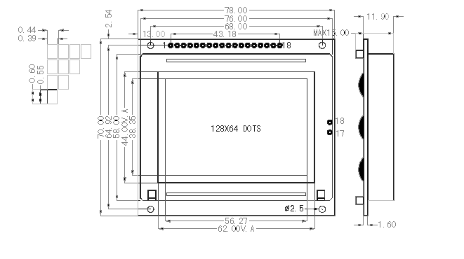 SMG12864D׼ͼεҺʾģ(LCM)ʾͼƬ