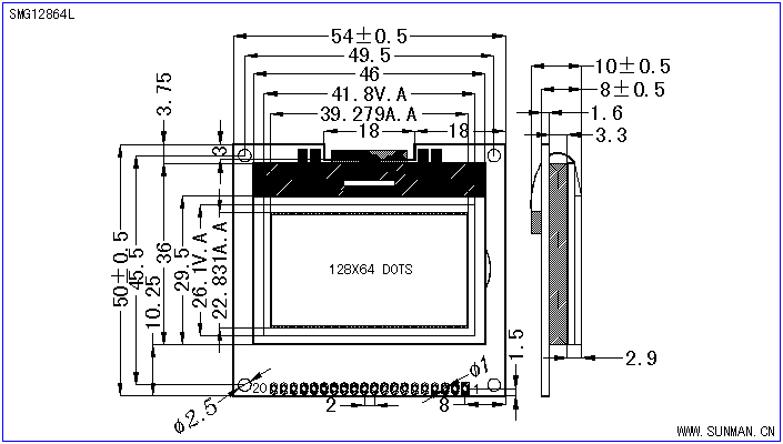 SMG12864L׼ͼεҺʾģ(LCM)ʾͼƬ