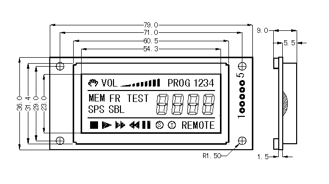 SMS0427ʽҺģ(LCM)ʾͼƬ
